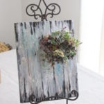 多肉植物ボード仕立て　開店祝い　¥8,000~（アイアンスタンド別）